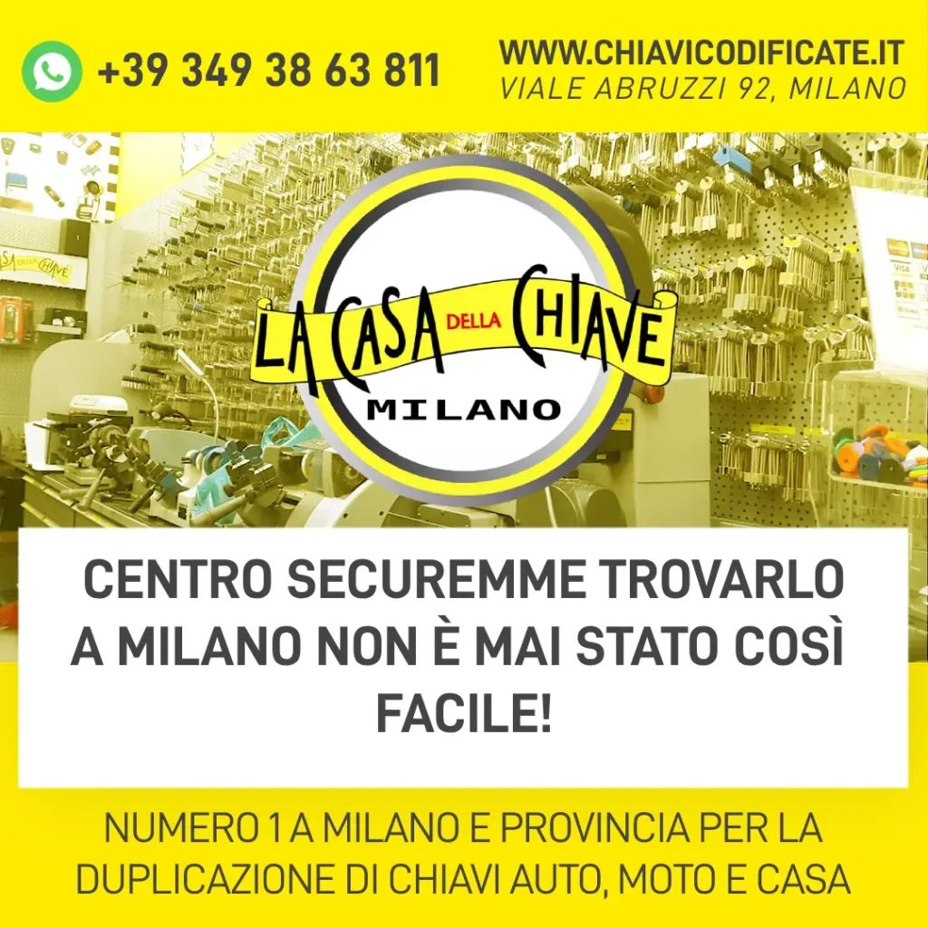 Centro Securemme Trovarlo a Milano non è mai stato così facile!