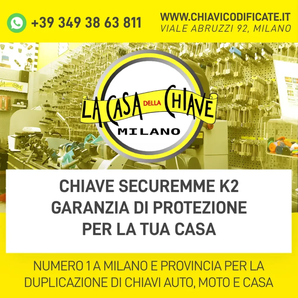 Chiave Securemme K2 Garanzia di Protezione per la Tua Casa