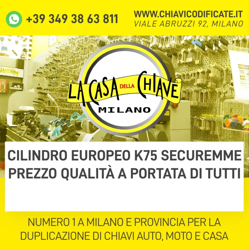 Cilindro Europeo K75 Securemme Prezzo Qualità a Portata di tutti