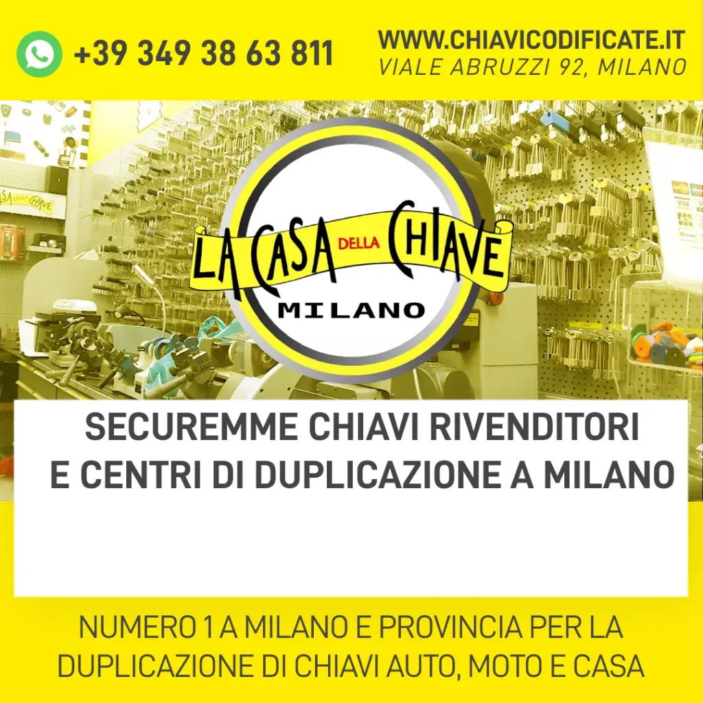 Securemme Chiavi Rivenditori e Centri di Duplicazione a Milano