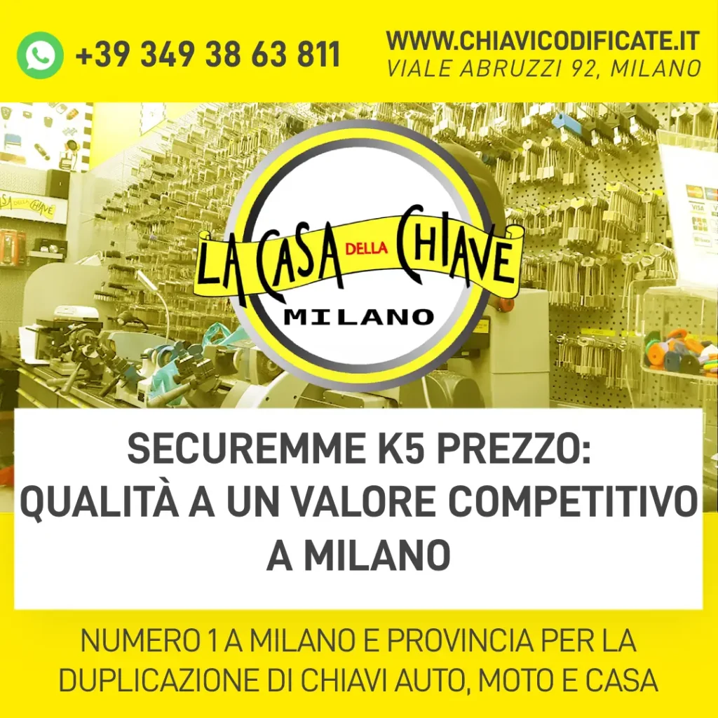 Securemme K5 Prezzo: Qualità a un Valore Competitivo a Milano