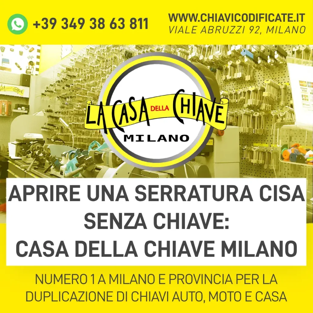 Aprire una Serratura Cisa senza Chiave_ Casa Della Chiave Milano