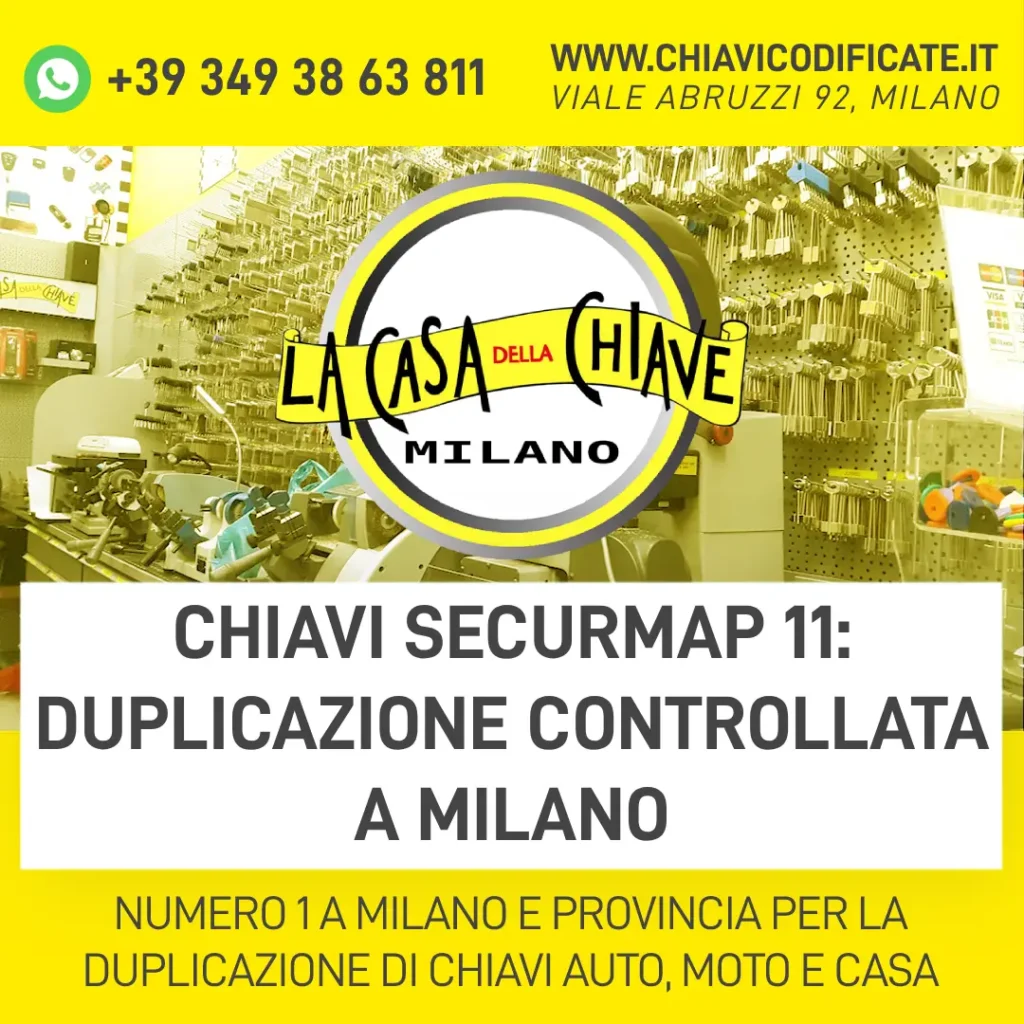 Chiavi Securmap 11 Duplicazione Controllata a Milano