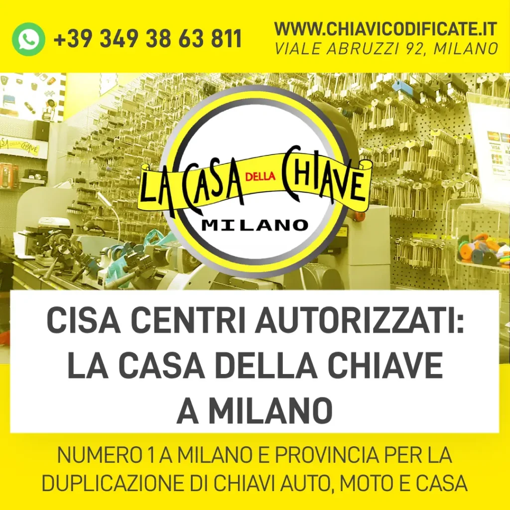 Cisa Centri Autorizzati: La Casa della Chiave a Milano