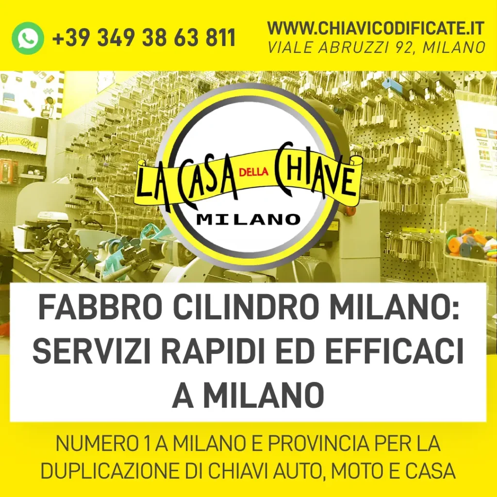 Fabbro Cilindro Milano: Servizi Rapidi ed Efficaci a Milano