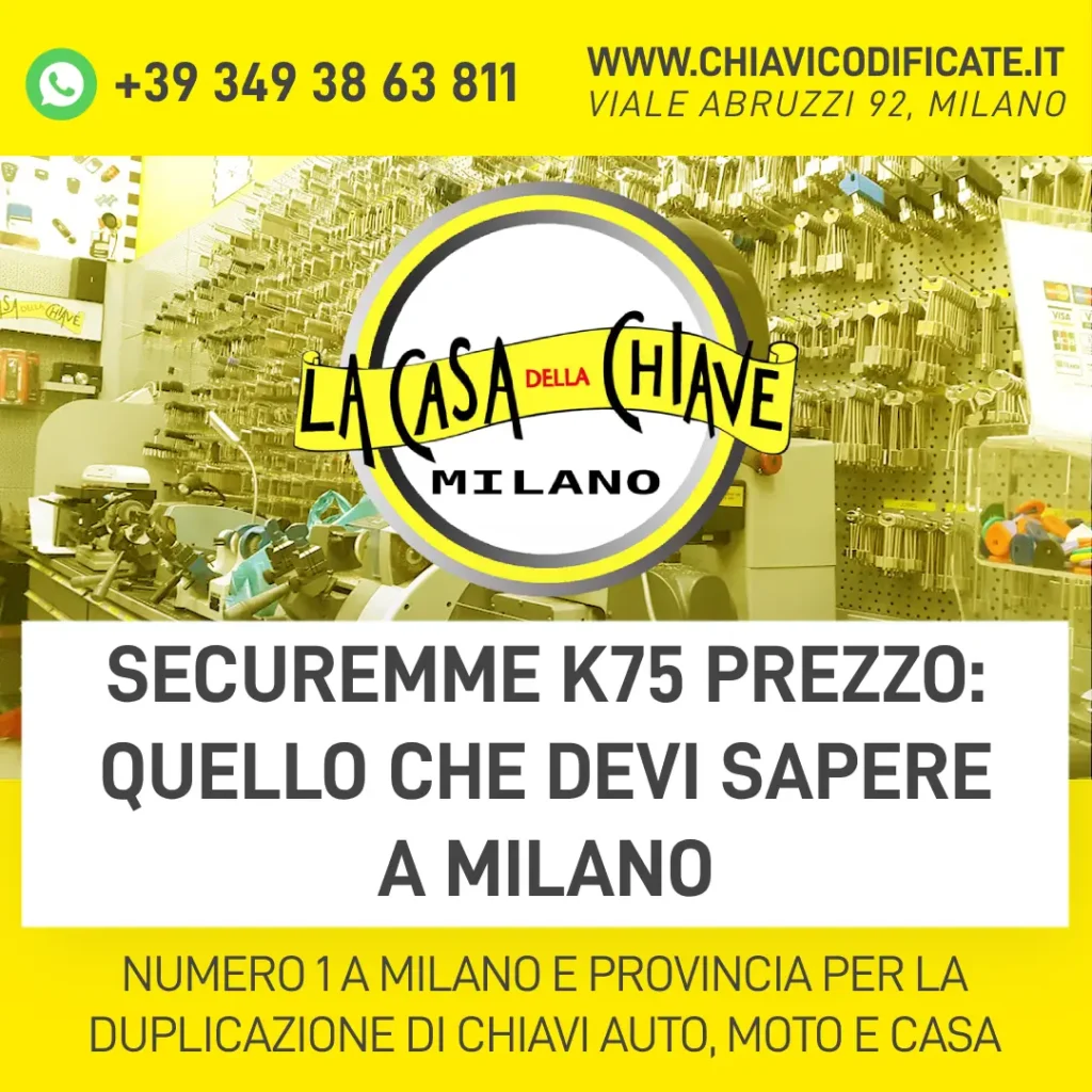 Securemme K75 Prezzo Quello che Devi Sapere a Milano