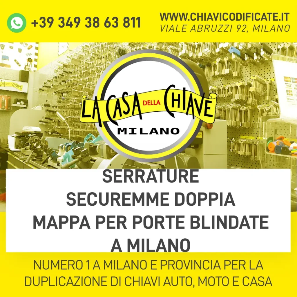 Serrature Securemme Doppia Mappa per Porte Blindate a Milano