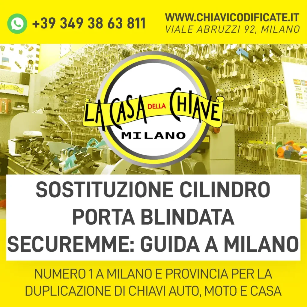 Sostituzione Cilindro Porta Blindata Securemme: Guida a Milano