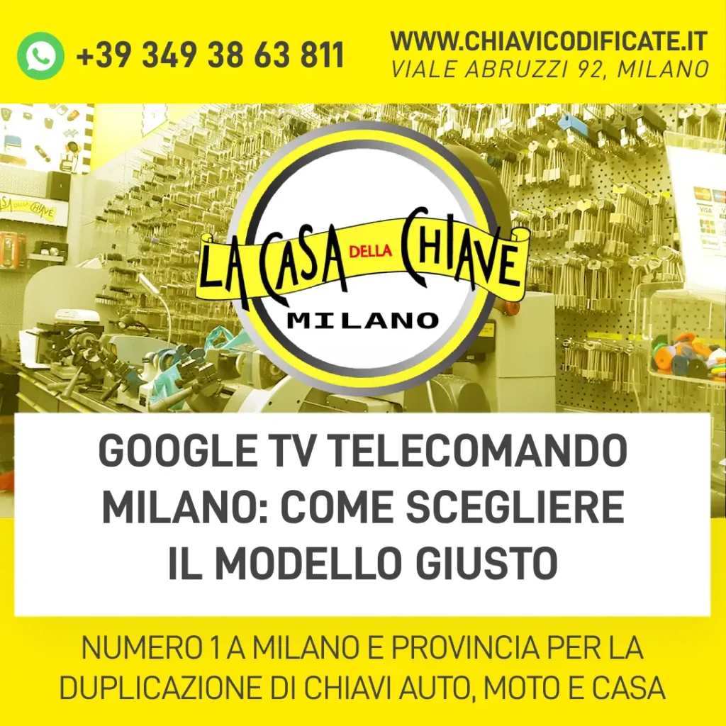 Google TV telecomando Milano: come scegliere il modello giusto