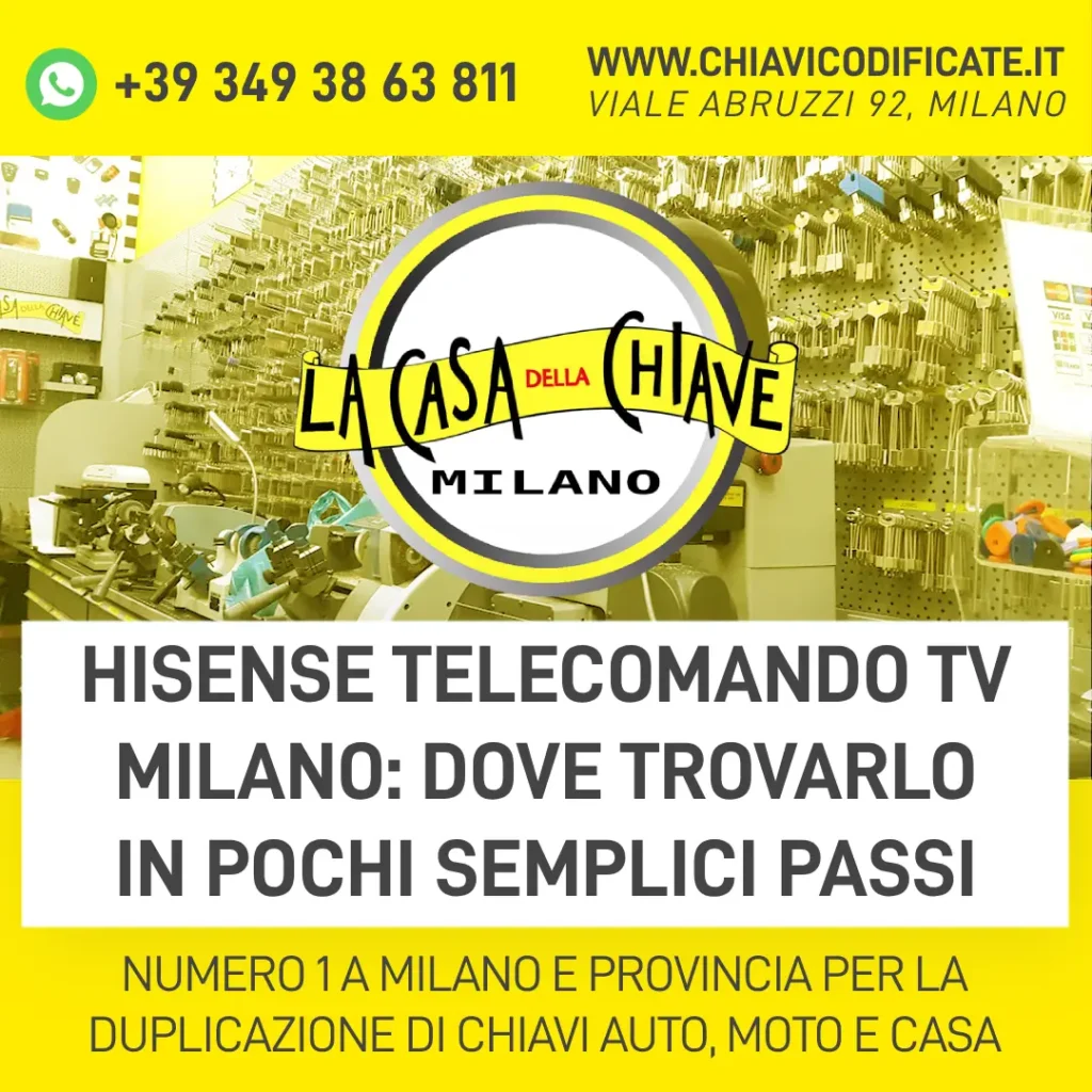 Hisense telecomando tv Milano: Dove Trovarlo in pochi semplici passi