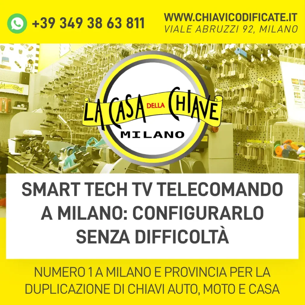 Smart tech TV telecomando a Milano: Configurarlo senza difficoltà