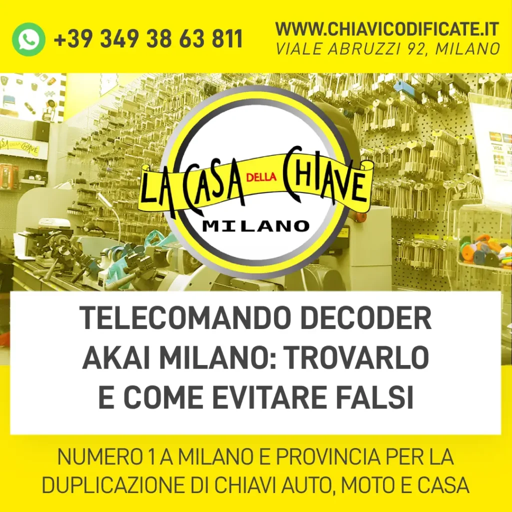 Telecomando Decoder Akai Milano: trovarlo e come evitare falsi