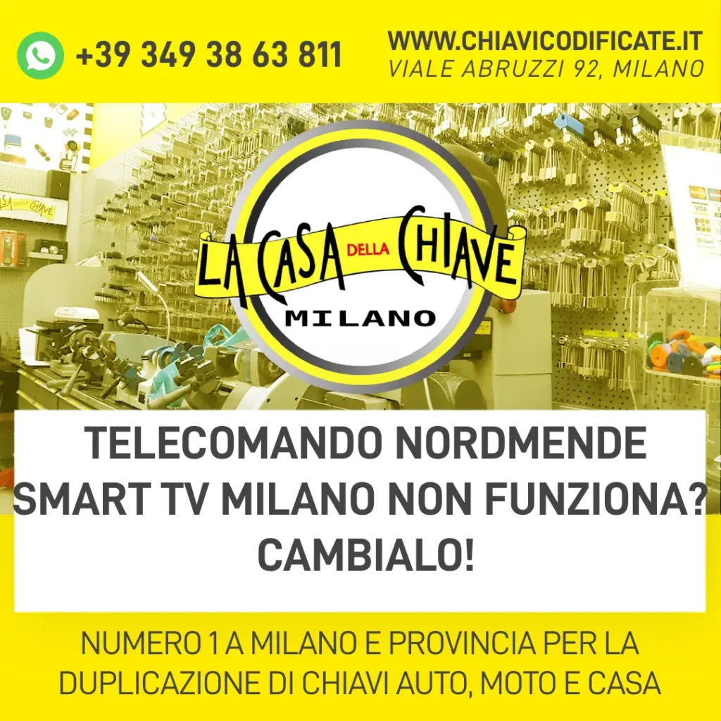 Telecomando NordMende Smart TV Milano Non Funziona? Cambialo!