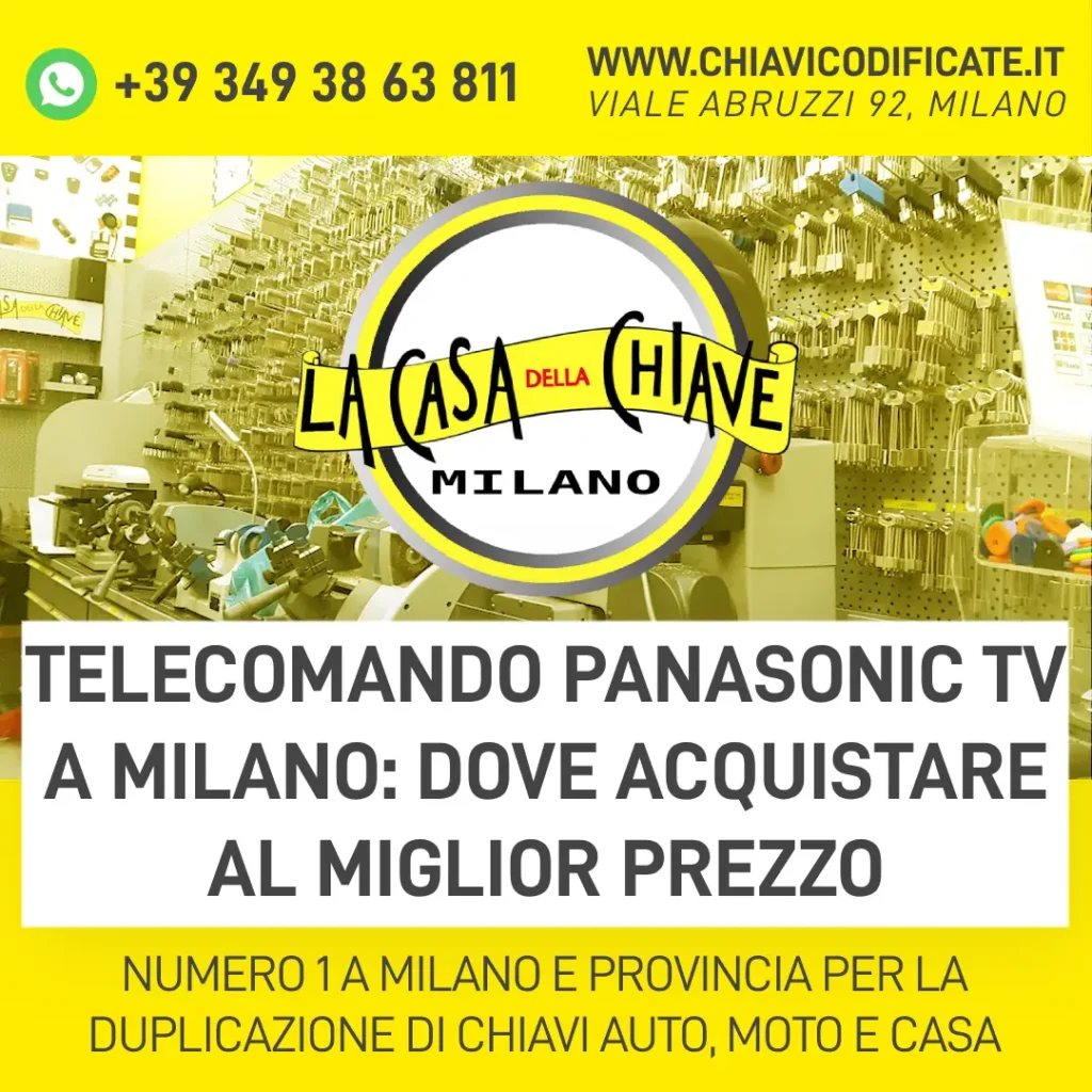 Telecomando Panasonic TV a Milano: Dove acquistare al miglior prezzo