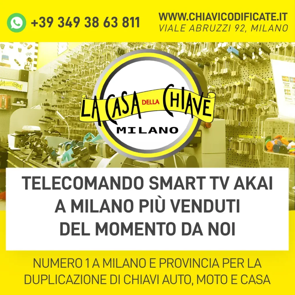 Telecomando Smart TV Akai a Milano più venduti del momento da noi