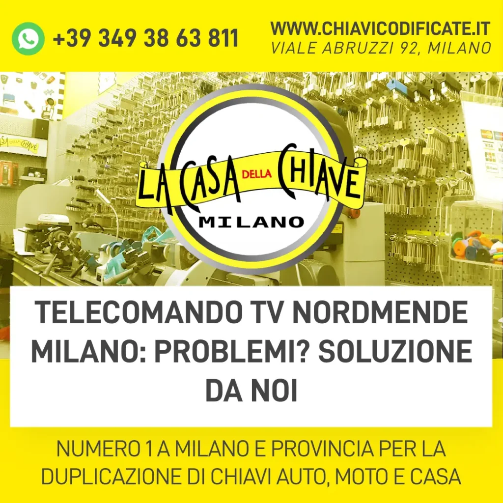 Telecomando TV Nordmende Milano: Problemi? Soluzione da noi
