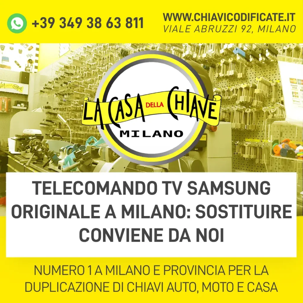 Telecomando TV Samsung originale a Milano: Sostituire conviene da noi