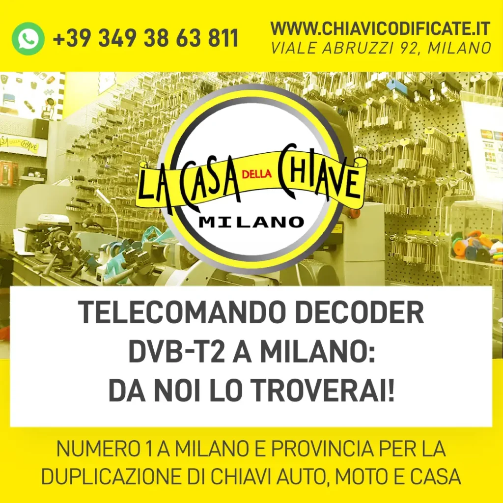 Telecomando decoder DVB-T2 a Milano: Da Noi lo troverai!