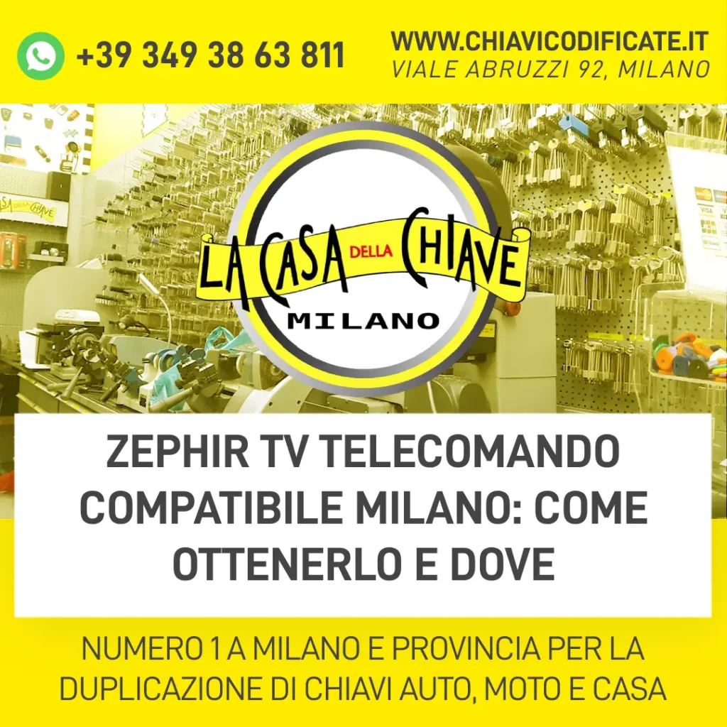 Zephir TV telecomando compatibile Milano: Come ottenerlo e dove