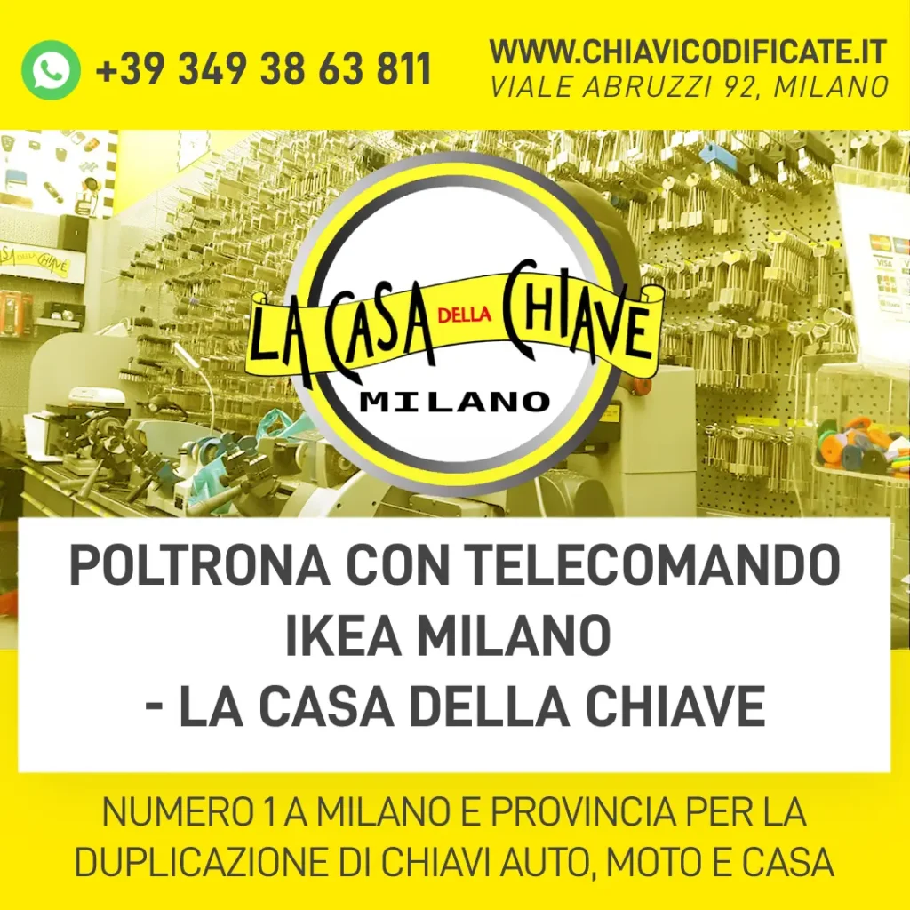 Poltrona con Telecomando IKEA Milano - La Casa Della Chiave