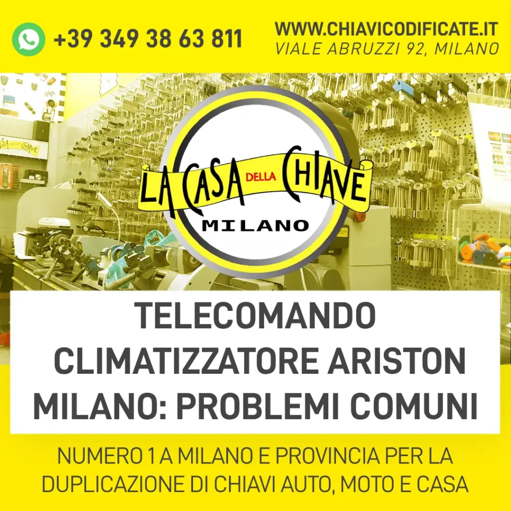 Telecomando Climatizzatore Ariston Milano: Problemi comuni
