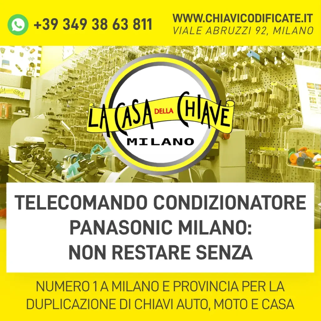 Telecomando Condizionatore Panasonic Milano: Non restare senza