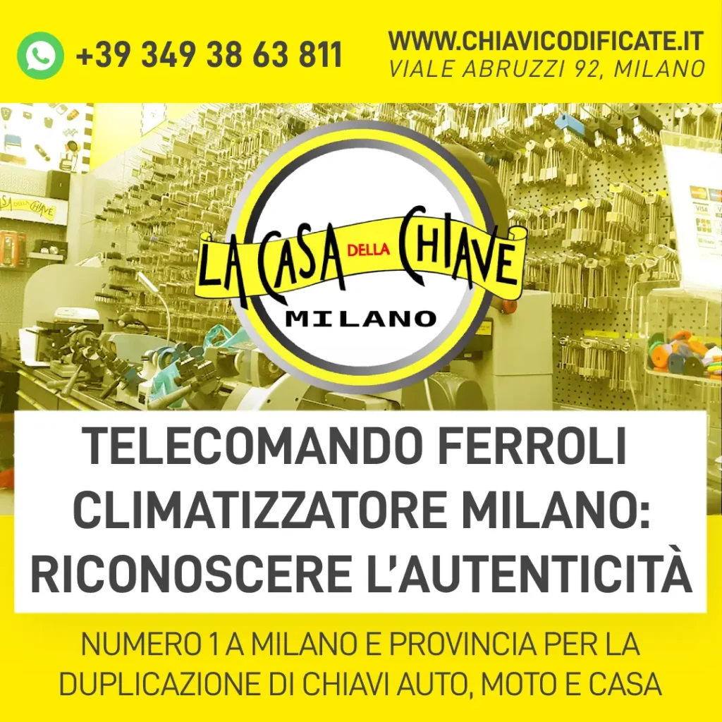 Telecomando Ferroli climatizzatore Milano: riconoscere l’autenticità