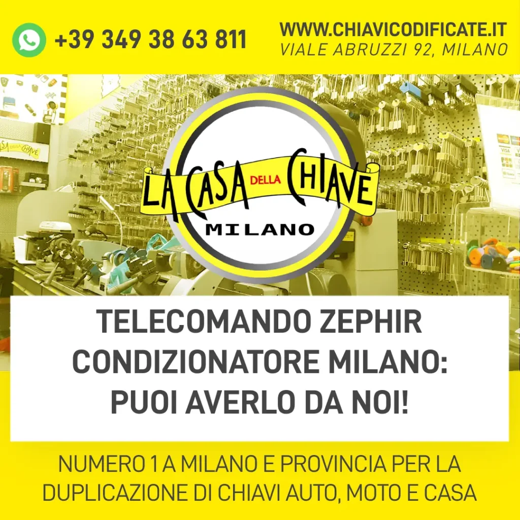 Telecomando Zephir Condizionatore Milano: Puoi averlo da noi!