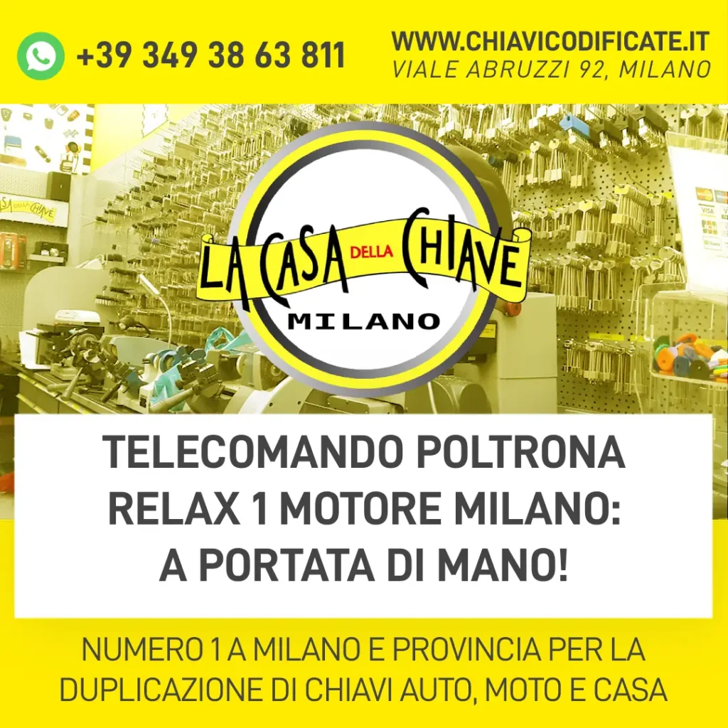 telecomando poltrona relax 1 motore Milano: A portata di mano!