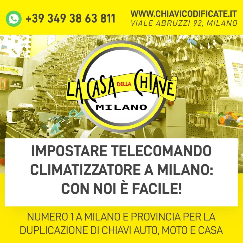 Impostare telecomando climatizzatore a Milano: Con noi è facile!