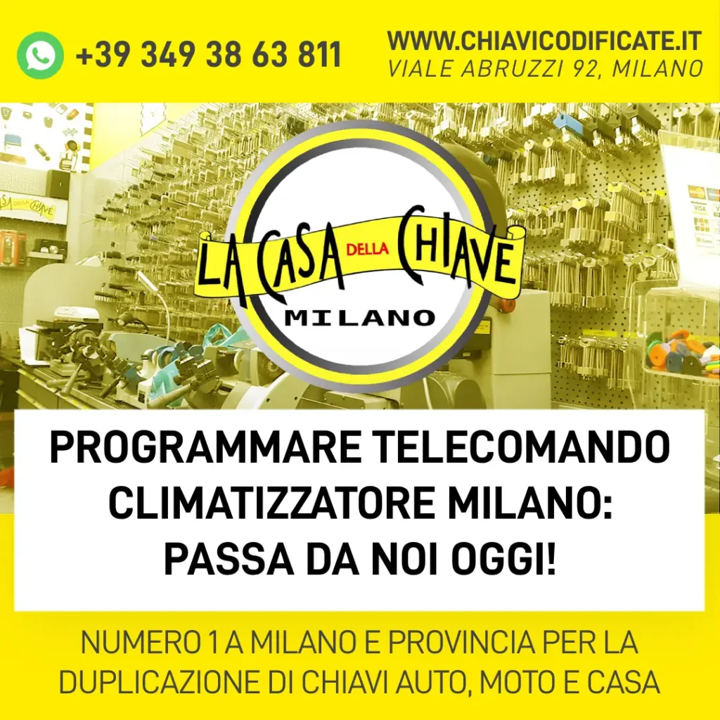 Programmare telecomando climatizzatore Milano: Passa da noi oggi!
