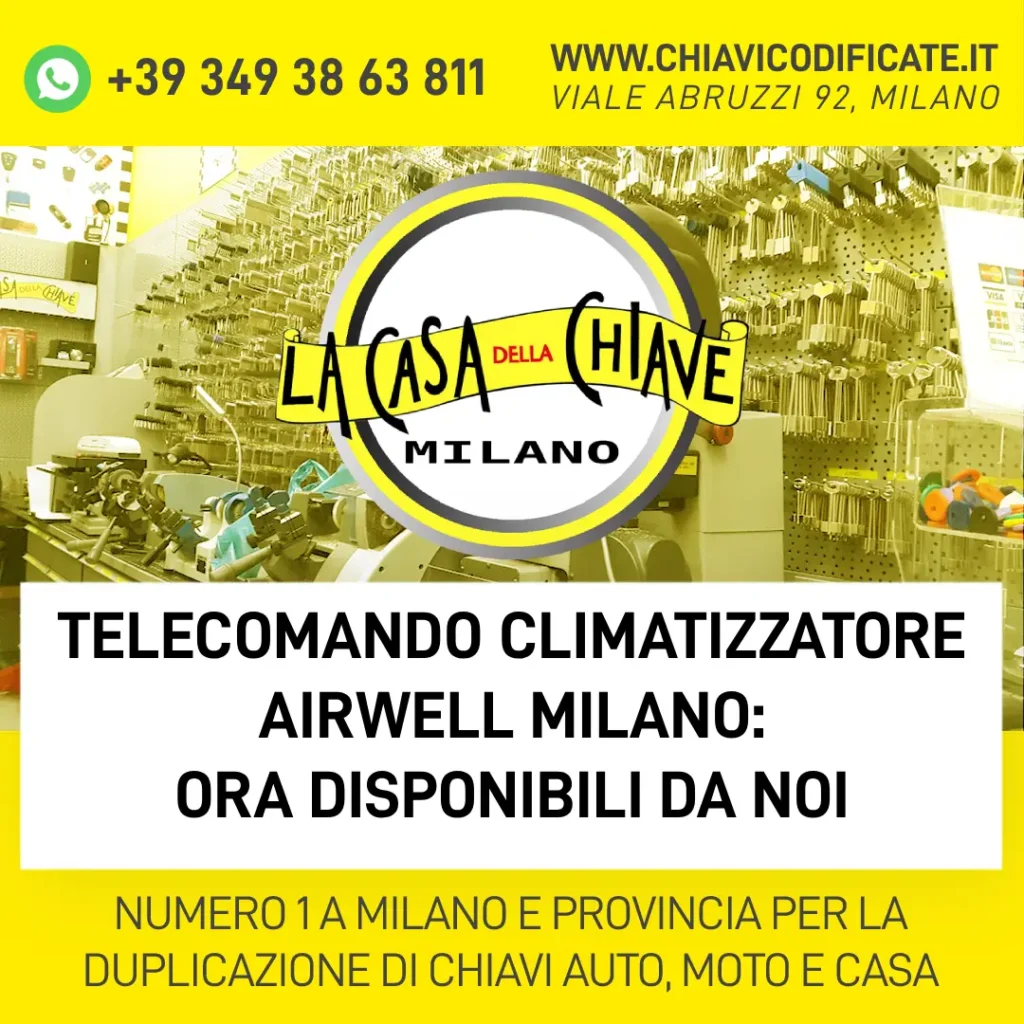 Telecomando Climatizzatore Airwell Milano: Ora disponibili da Noi