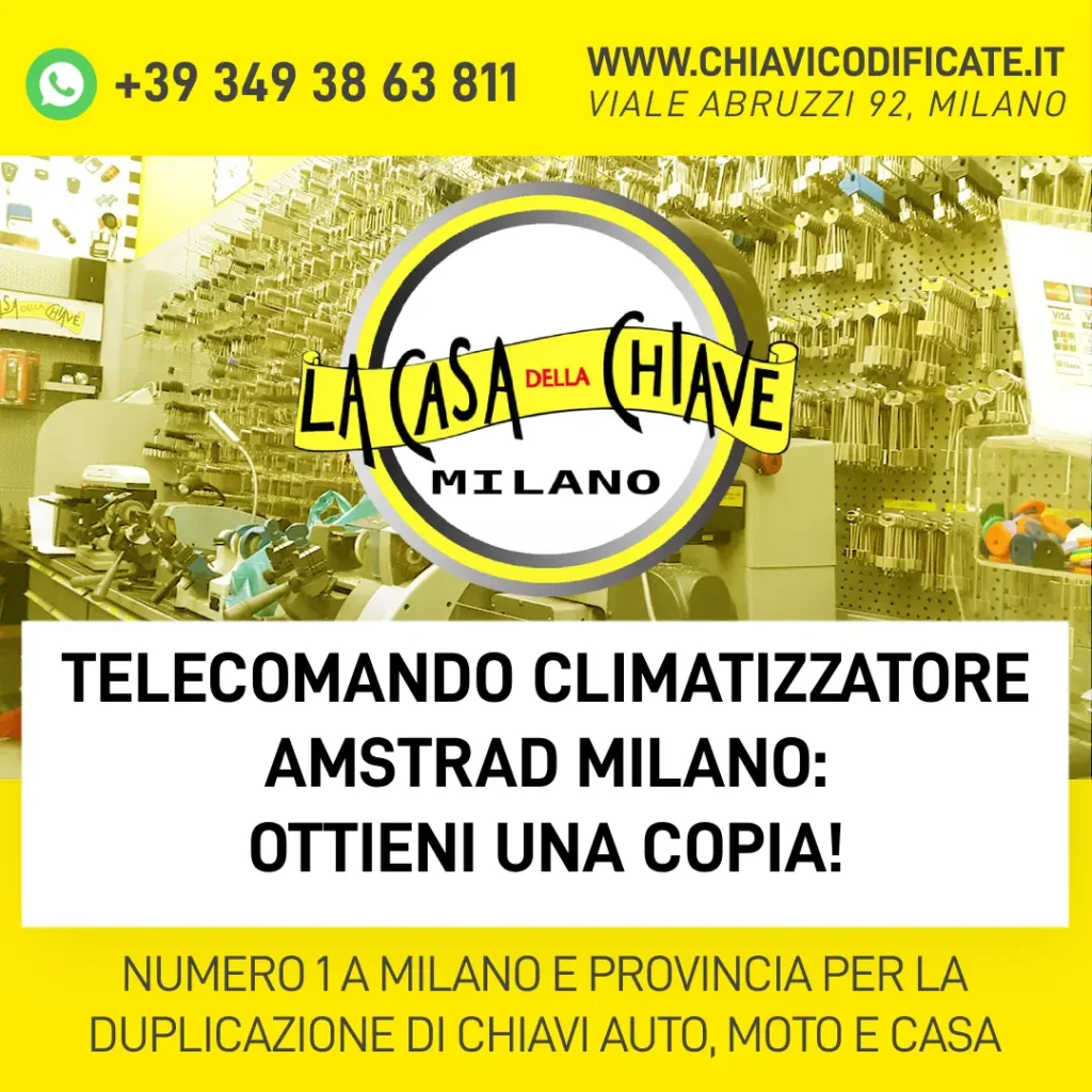 Telecomando Climatizzatore Amstrad Milano: Ottieni una copia!