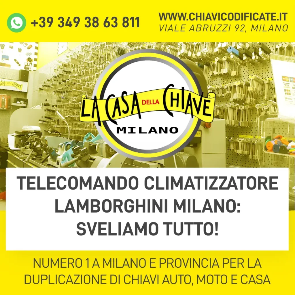 Telecomando Climatizzatore Lamborghini Milano: Sveliamo tutto!