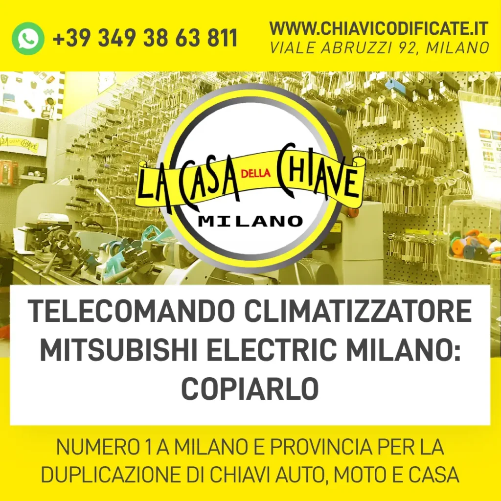 Telecomando Climatizzatore Mitsubishi Electric Milano: Copiarlo