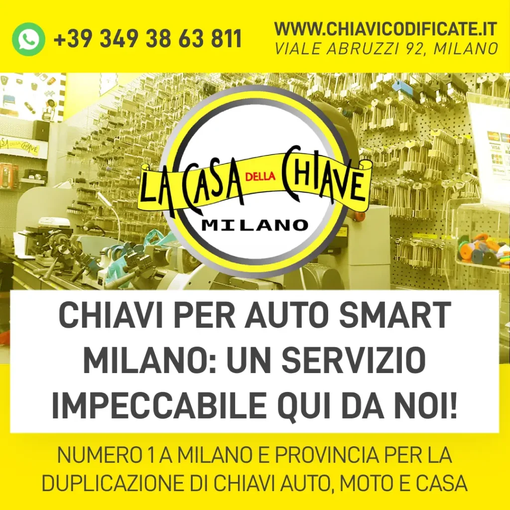 Chiavi per Auto SMART Milano: Un servizio impeccabile qui da noi!