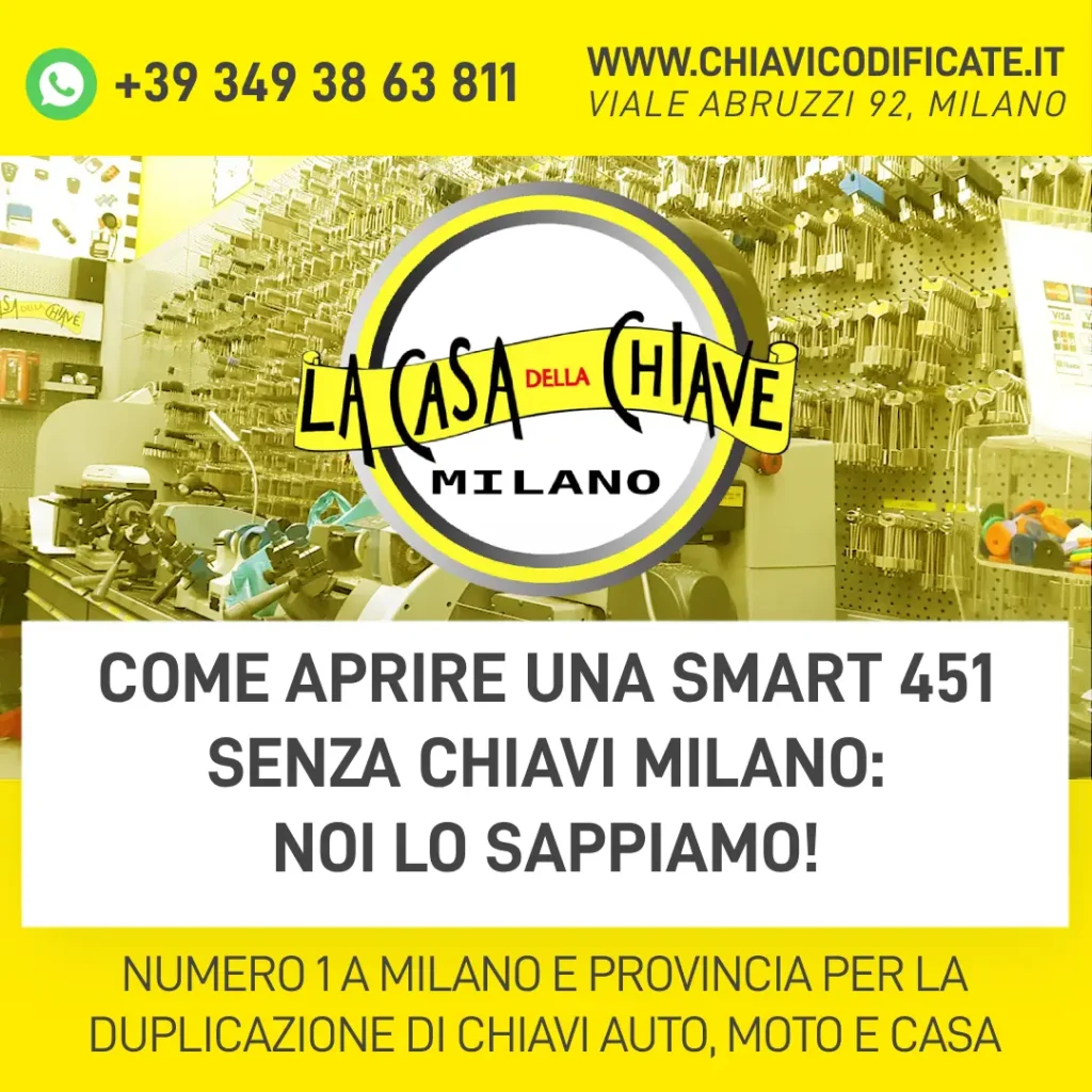 Come Aprire una Smart 451 Senza Chiavi Milano: Noi lo sappiamo!