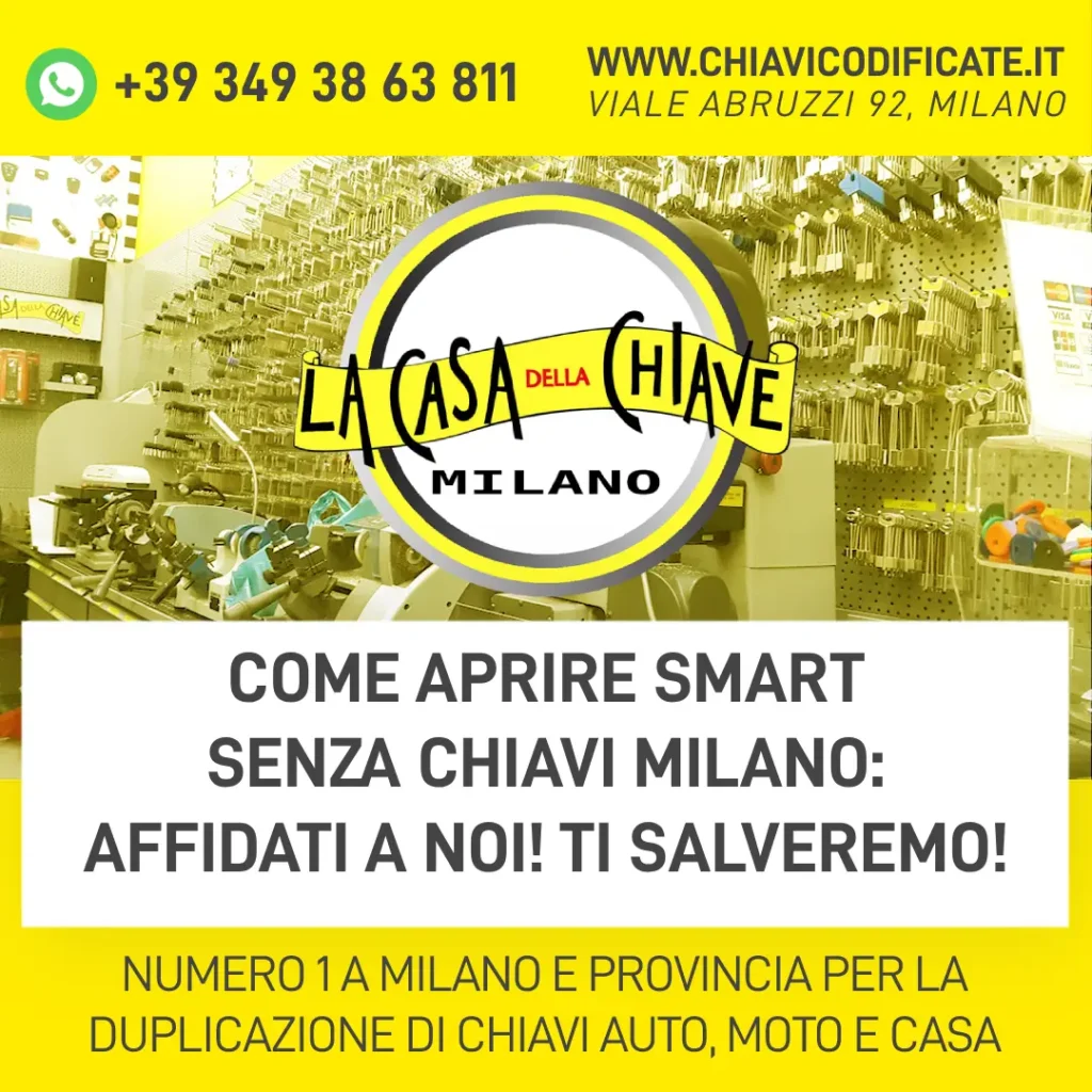 Come aprire Smart senza chiavi Milano: affidati a noi! Ti salveremo!