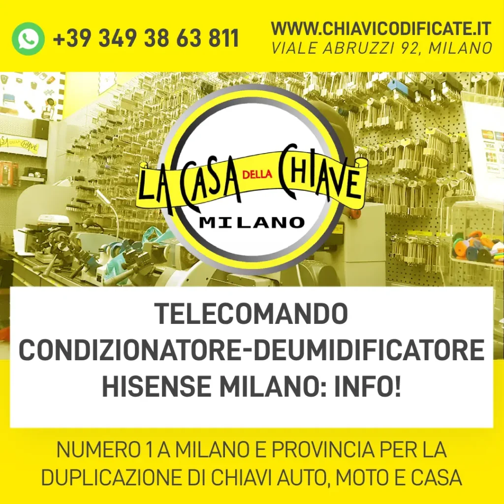 Telecomando Condizionatore-Deumidificatore Hisense Milano: info!