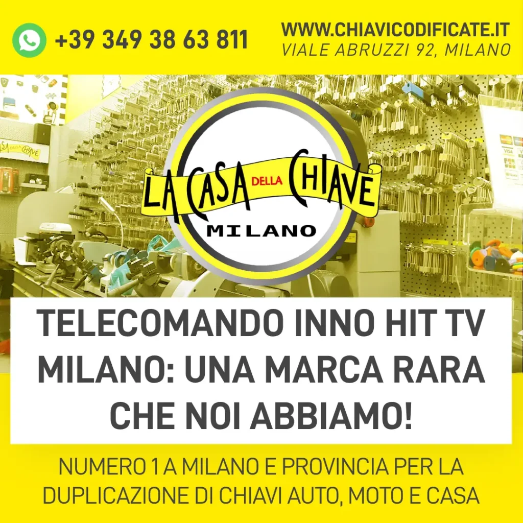 Telecomando Inno Hit TV Milano: Una marca rara che noi abbiamo!