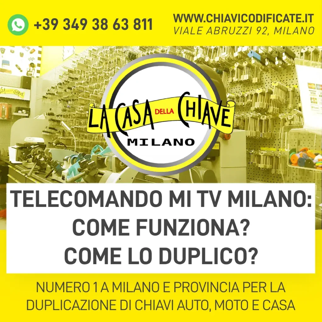 Telecomando Mi TV Milano: Come funziona? Come lo duplico?