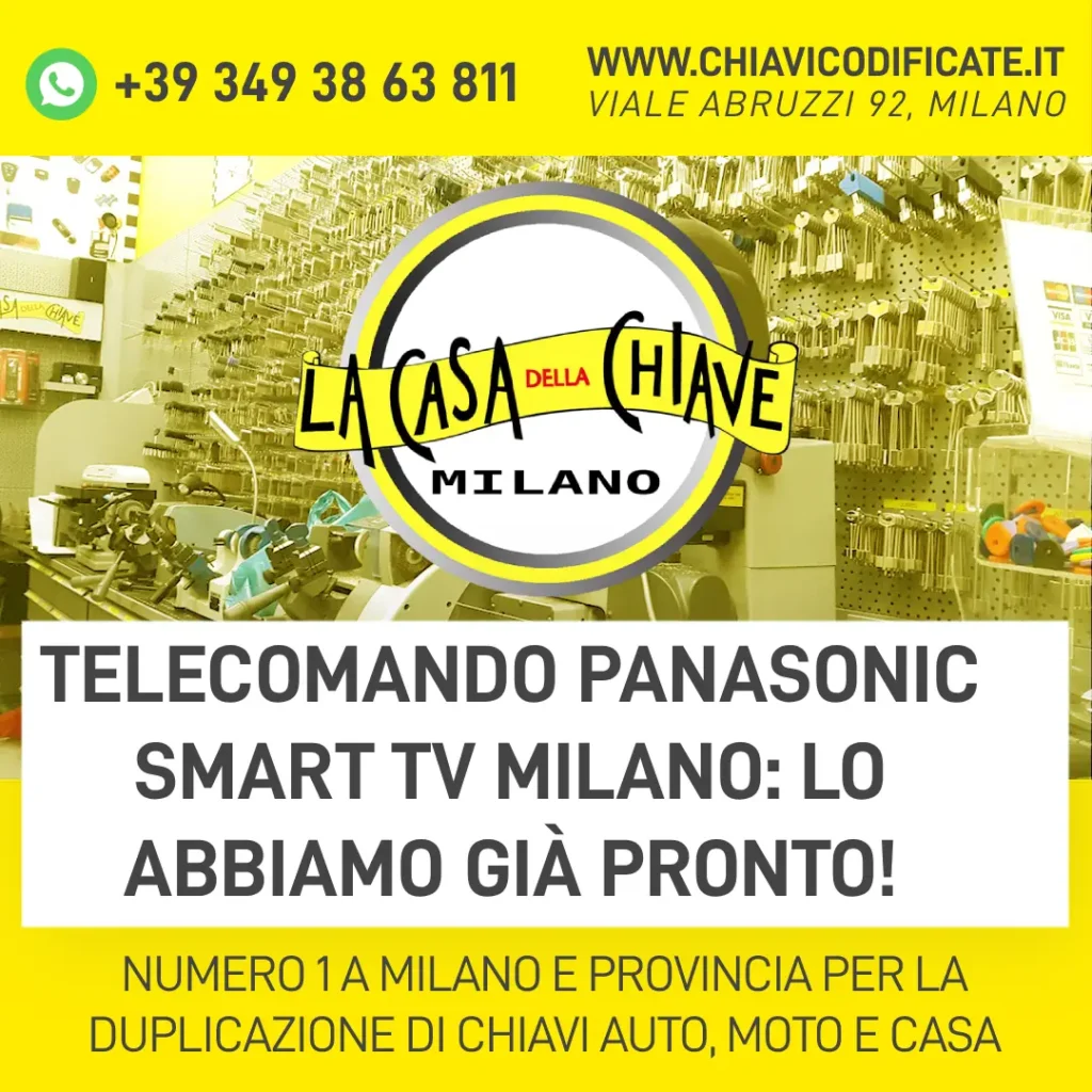 Telecomando Panasonic Smart TV Milano: Lo abbiamo già pronto!