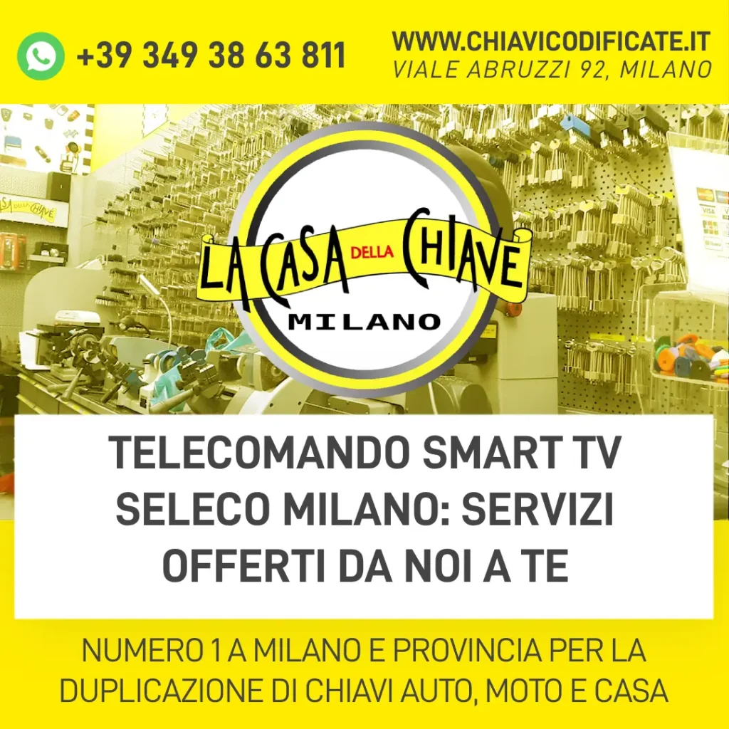 Telecomando Smart TV Seleco Milano: servizi offerti da noi a te