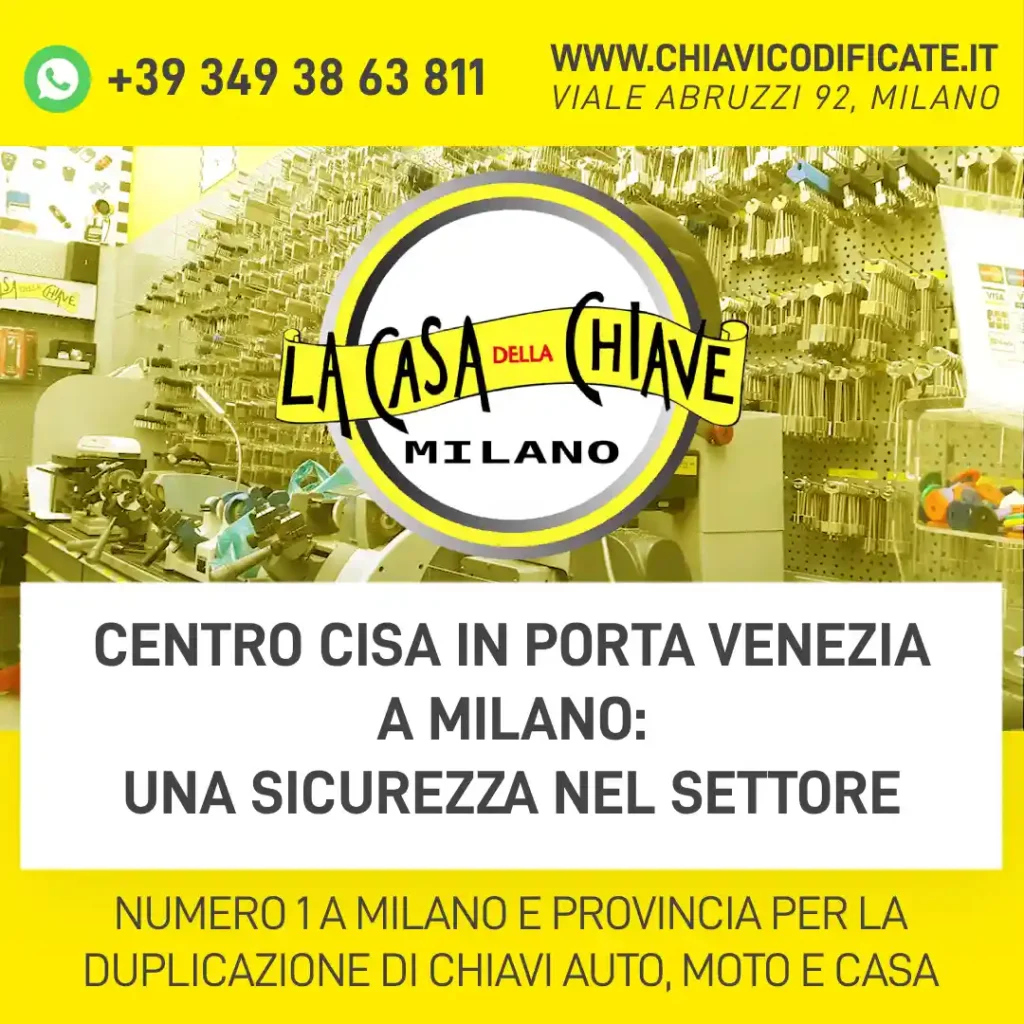 Centro Cisa in Porta Venezia a Milano: una sicurezza nel settore
