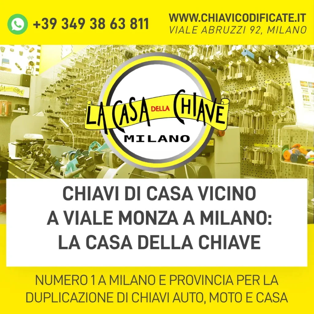 Chiavi di casa vicino a viale Monza a Milano: La Casa della Chiave