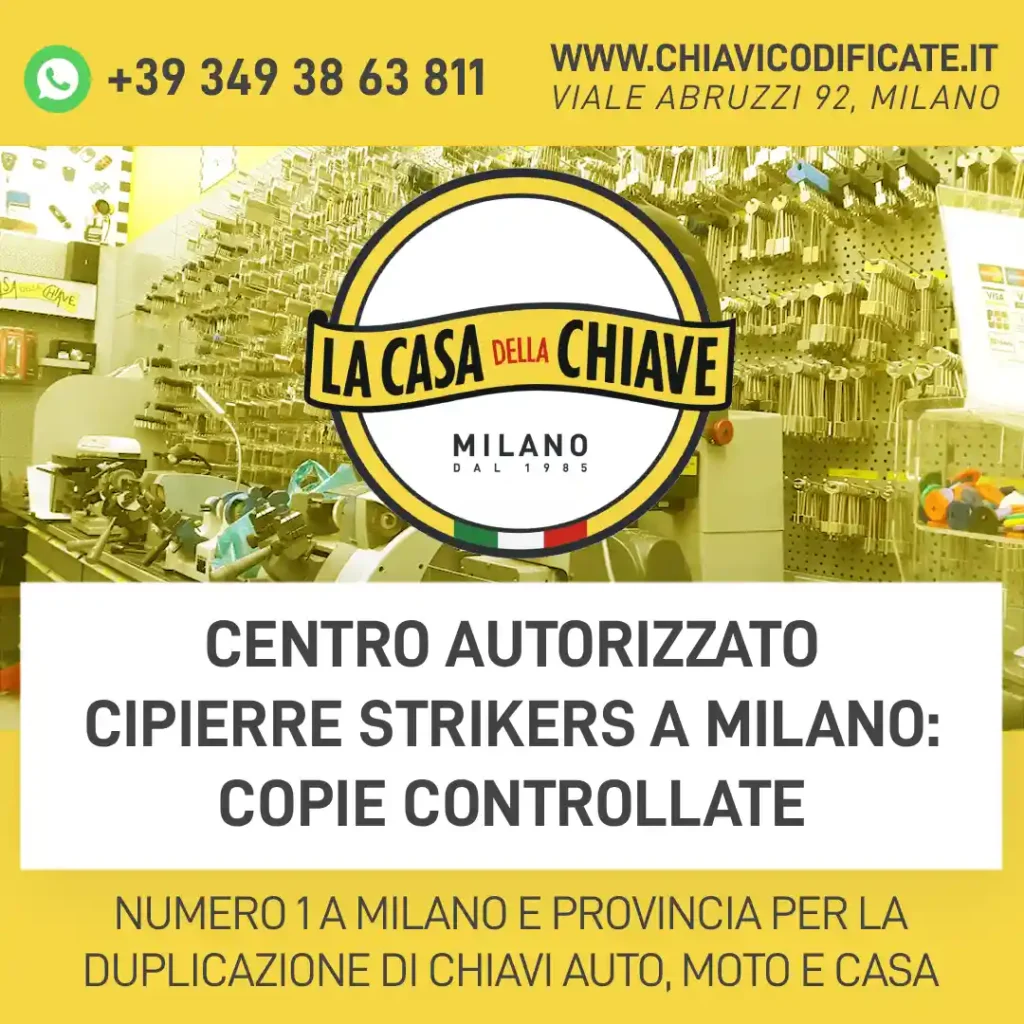Centro autorizzato Cipierre Strikers a Milano: copie controllate
