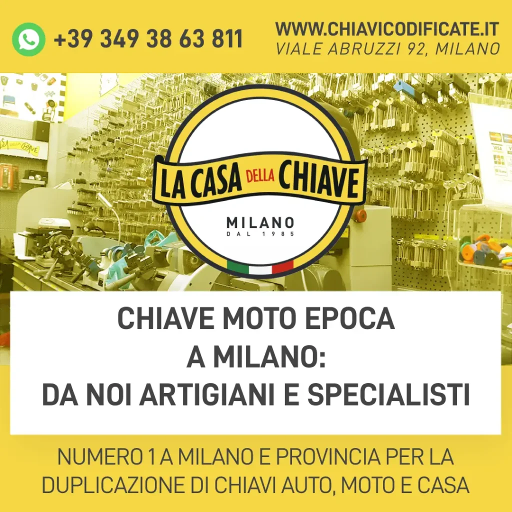 Chiave Moto Epoca a Milano: da noi artigiani e specialisti