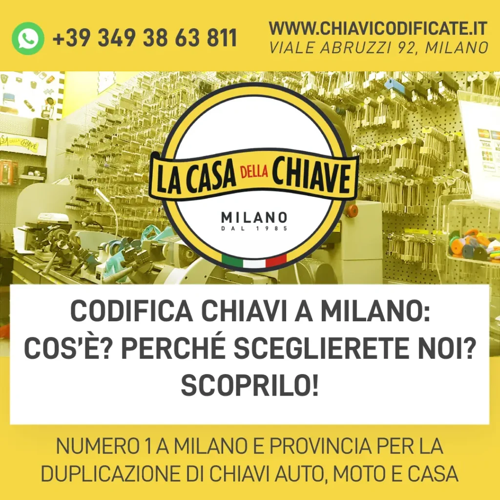Codifica Chiavi a Milano: cos’è? Perché sceglierete noi? Scoprilo!