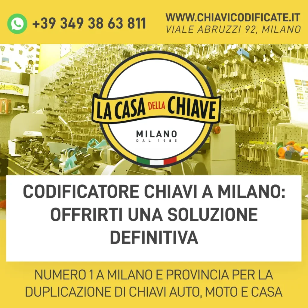 Codificatore Chiavi a Milano: offrirti una soluzione definitiva