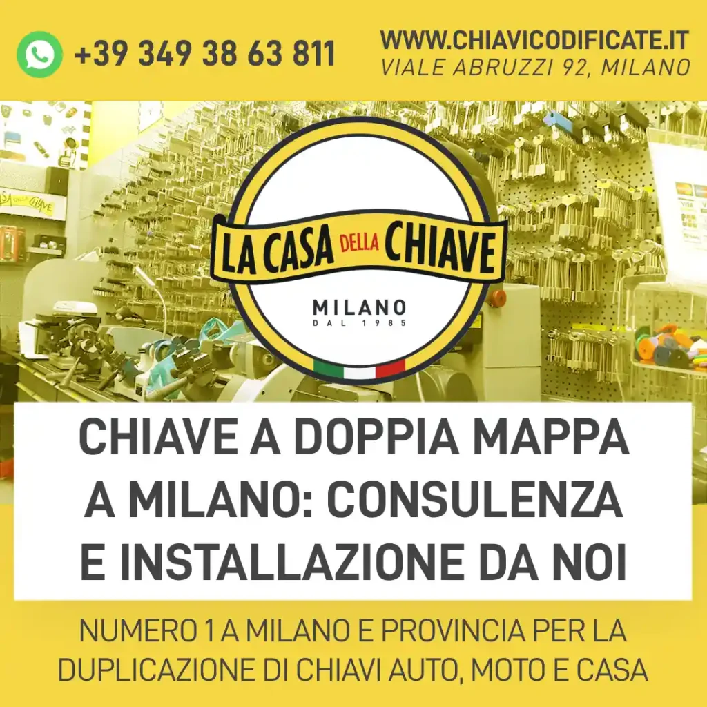 Chiave a Doppia Mappa a Milano: consulenza e installazione da noi